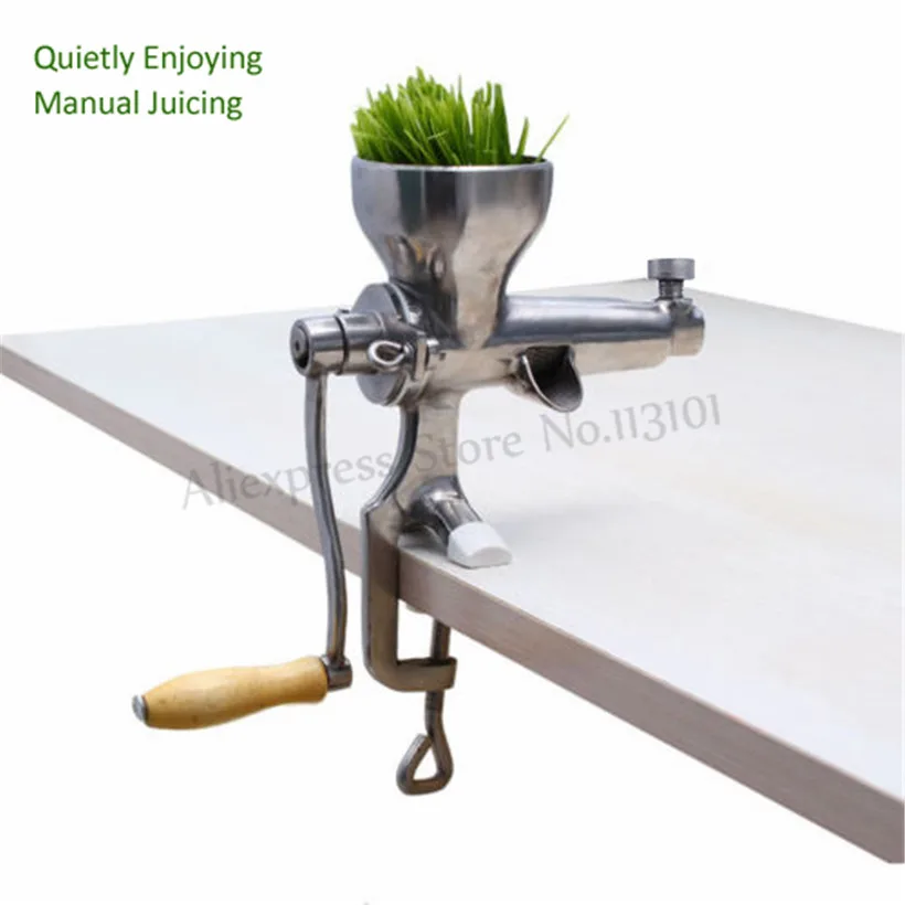 Hand Juice Extractor Wheat Grass Juicer Stainless Steel Manual Auger