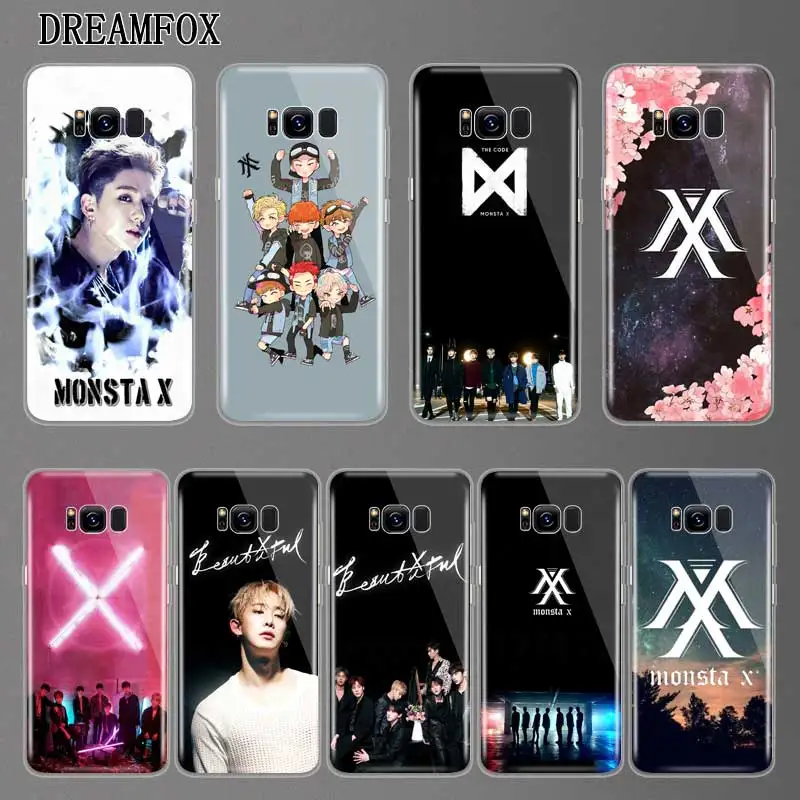 

N152 Monsta X Soft TPU Silicone Cover For Samsung Galaxy A3 A5 A6 A7 A8 A9 M10 M20 S10 S10E Lite Plus 2017 2018 Case