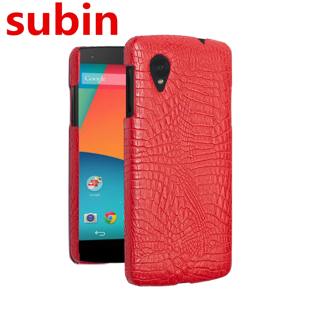 Funda Retro de lujo para 5, de piel de cocodrilo para Google Nexus 5 E980, para teléfono|cover for|bag casecover covers - AliExpress