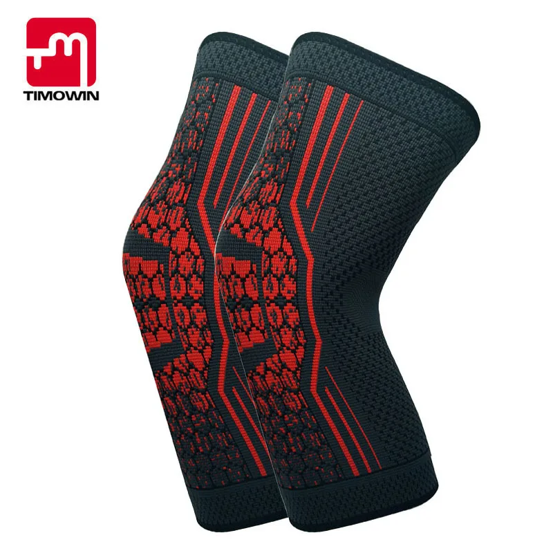 

Timowin 1pair Non-Slip Knee Pads Knee Support Knee Protector For Running Sports Basketball Joint Pain Relief And Injury Recovery