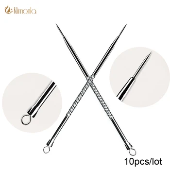 

10pcs Blackhead Remover Cleaner Tool Acne Blemish Needle Pimple Spot Extractor Beauty Makeup Facial Face Cleaning Tool