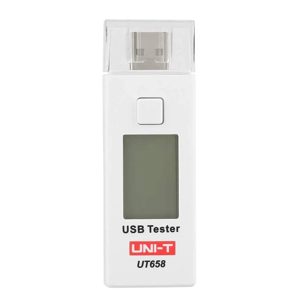 UNI-T UT658 USB цифровой ЖК-измеритель мощности тестер мультиметр измеритель тока и напряжения, измеритель емкости тока тестер 3C-9V