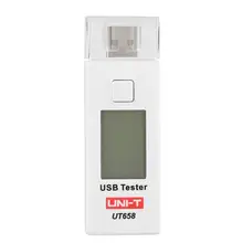 UNI-T UT658 USB цифровой ЖК-измеритель мощности тестер мультиметр измеритель тока и напряжения, измеритель емкости тока тестер 3C-9V