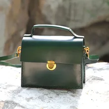 WOONAM женская сумка ручной работы из натуральной яловой кожи Маленькая сумка с клапаном на плечо WB460