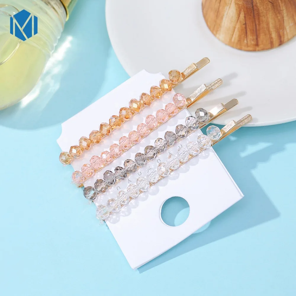MISM 4pcs/set Pearl Beads Hairpins Women Girls Hair Clips Hair