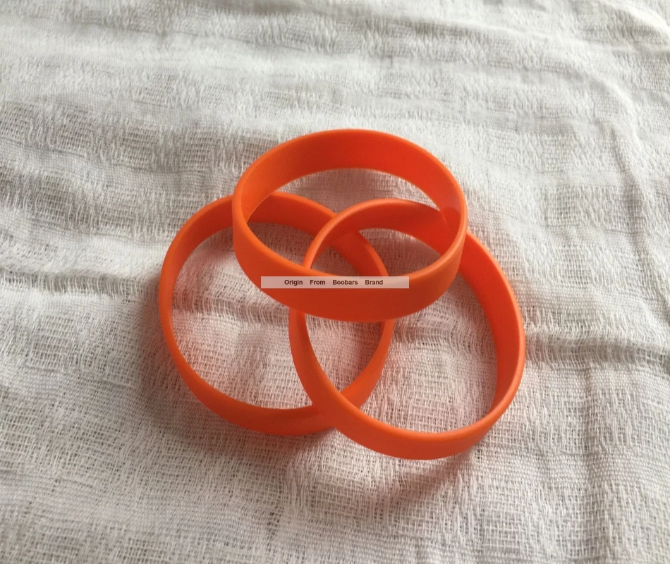 5 шт/лот оранжевый твердый силикон Продвижение Модный браслет дешевые ручной браслет подарок