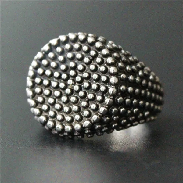 2017 Amazing Style Black Fashion Bumps Round Shape Ring 316L Stainless Steel Women Mens Indian Cool | Украшения и аксессуары