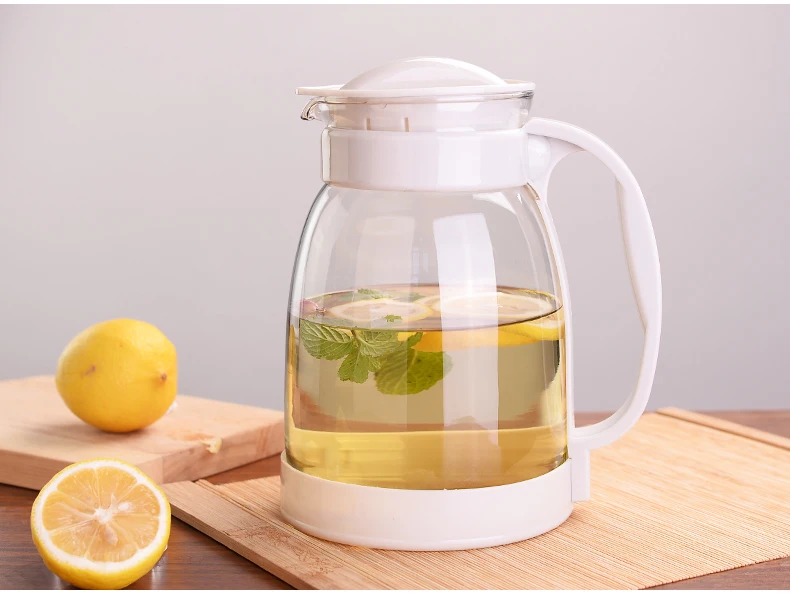 1.6L/2.0L/2.6L Большой холодный термобутыль для воды стеклянный чайник термостойкий чайник для воды из нержавеющей стали крышка фильтра