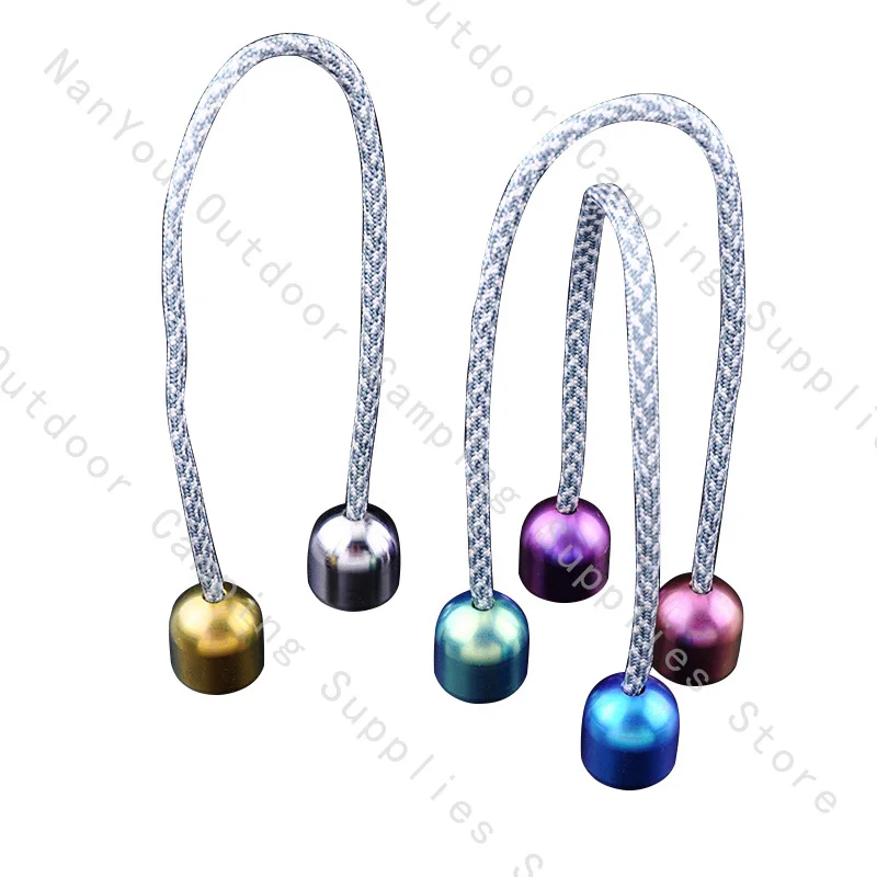 

1PC Titanium Alloy Stainless Steel Fingertip Movement Toy Begleri Knife Bead Lanyard Pendant DIY Decorative Accessories Pendant