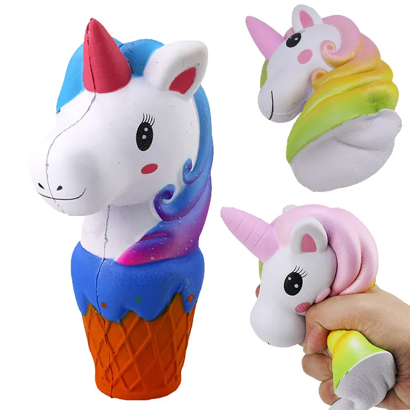 

Colorful Starry squish dinosaur Colorful Galaxy Unicorn Doll Low Rising Street Squeeze Toys For Kids Xmas Gift squishie squishy