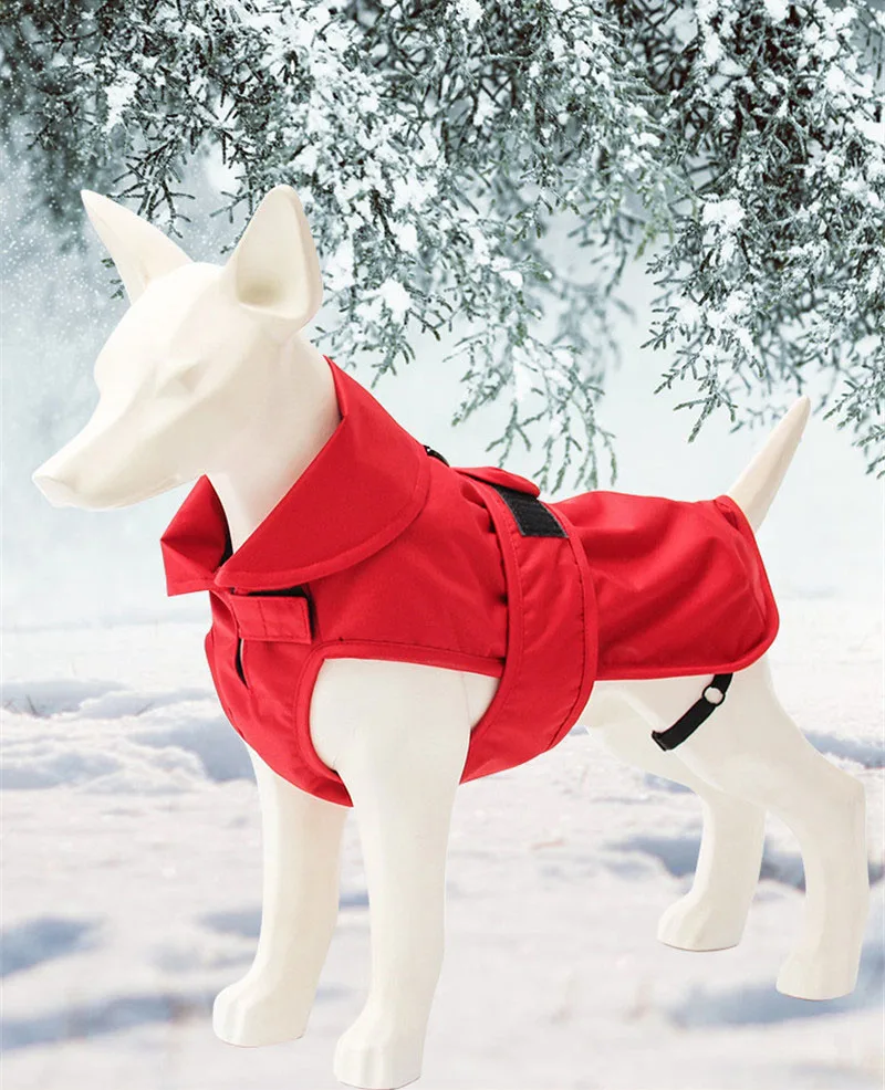 Товары для домашних животных, зимняя одежда для маленьких собак, одежда для девочек, 5 размеров, пальто для домашних собак, зимняя теплая водонепроницаемая куртка для собак с отворотом