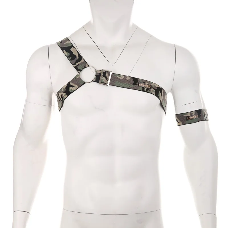 707D harness and arm Ремни для нижнего белья для мужчин плечо тело грудь эластичный бандаж ремни эротический костюм сексуальный hombre Производительность Регулируемый или повязку - Цвет: 707D harness and arm