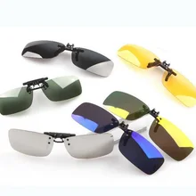 Поляризованные солнцезащитные очки унисекс с клипсой для вождения, линзы ночного видения, анти-UVA, анти-уфв, солнцезащитные очки для езды на велосипеде, зажим для близоруких