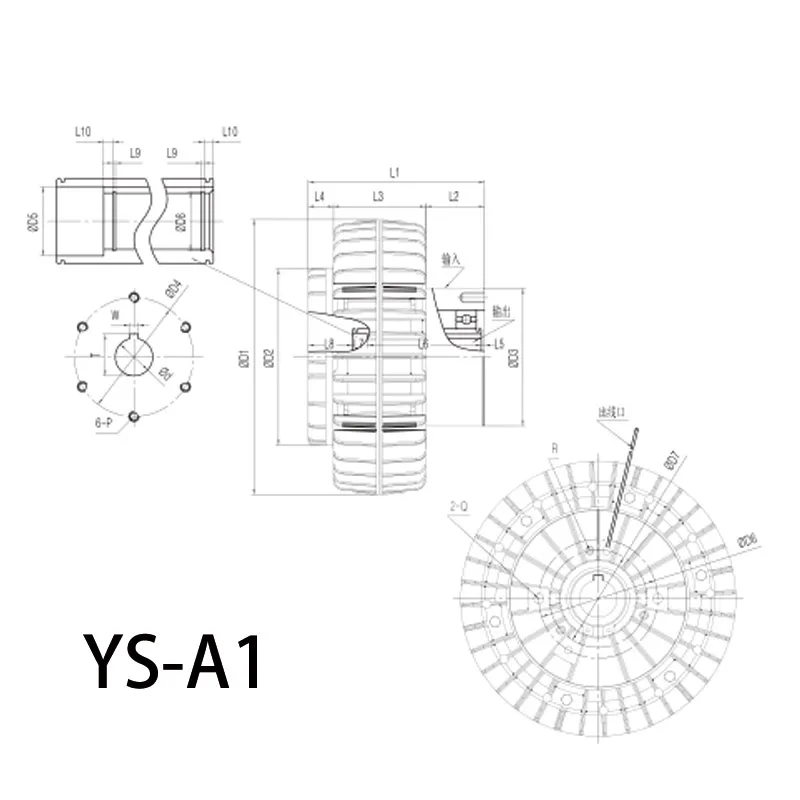 YS-5A1 магнитная муфта порошка/электромагнитная муфта