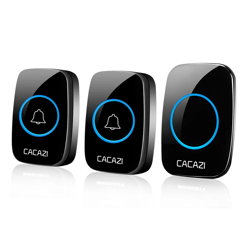 

AC 100-240V Wireless Doorbell 300M Remote Control Waterproof Wireless Doorbell 32 Chimes Home Doorbell 1V2 Receiver
