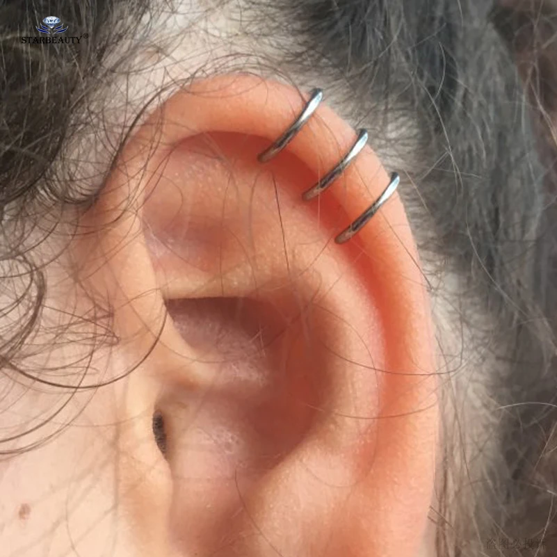 Серьги каффы для имитации пирсинга Oreja серьги подвески с клипсой не проколотых