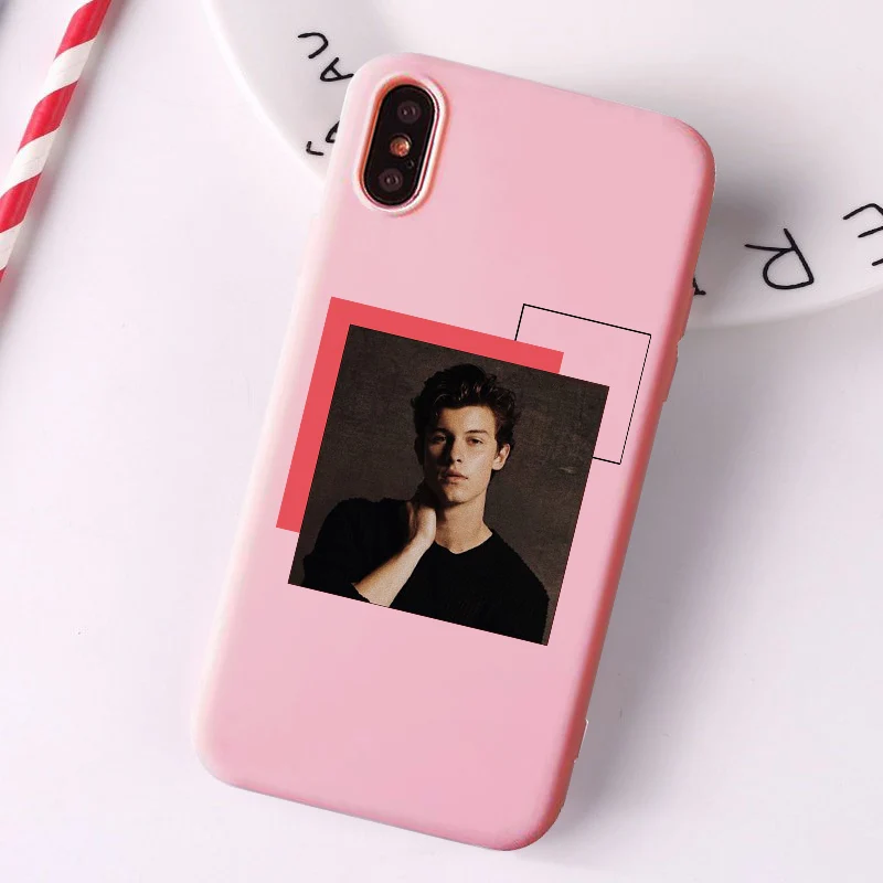 1998 Shawn Mendes розовый матовый чехол для телефона с рисунком для iPhone 6 6S 7 7Plus 8 8Plus X XS 11 ProMax пластиковый чехол для iPhone 7 Чехол