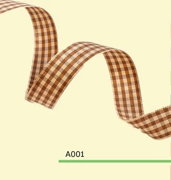 

100yards/roll 5/8 Inch(16mm)Packing Gingham Ribbon