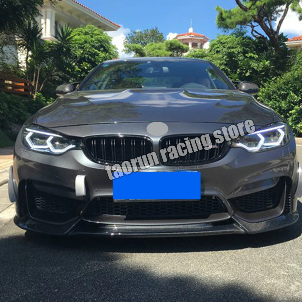 F80 F82 F83 M3 M4 углеродного волокна VRS Стиль передняя губа ДЛЯ BMW F80 M3 седан F82 M4 купе F83 M4 Кабриолет 2012