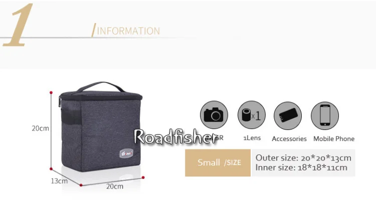 Camera bag partition insert organizer 4