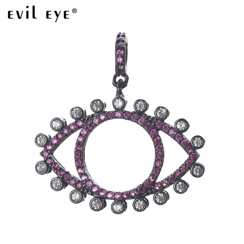 EVIL EYE 1pcs New Fashion 3 colors Micro Pave pendant Evil Eye Metal