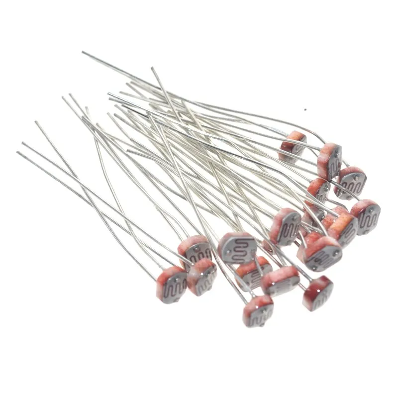 20pcs 5506 5516 5528 5537 5539 Light Dependent Resistor LDR 5MM Photoresistor wholesale retail Photoconductive resistance