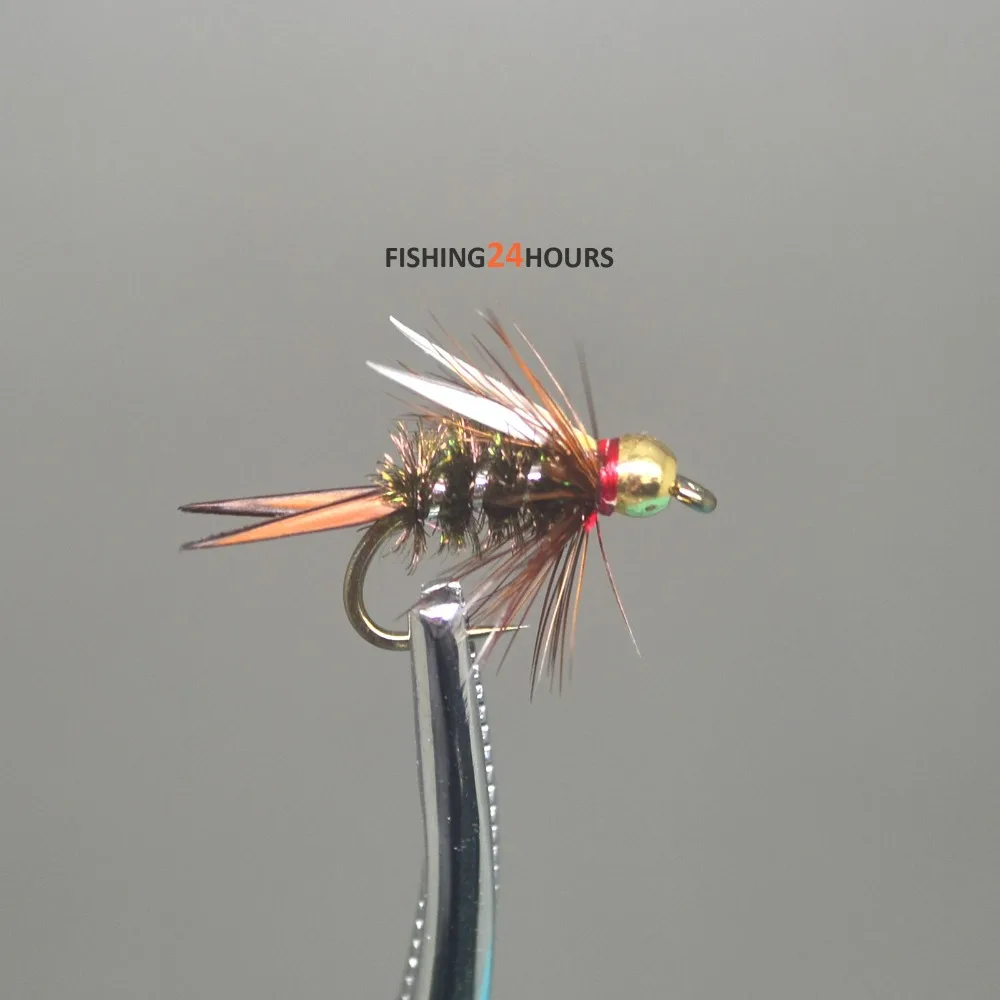 6Pcs / Half Dozen Fly Fishing Trout Bass Salmon Flies Bead Head Prince
