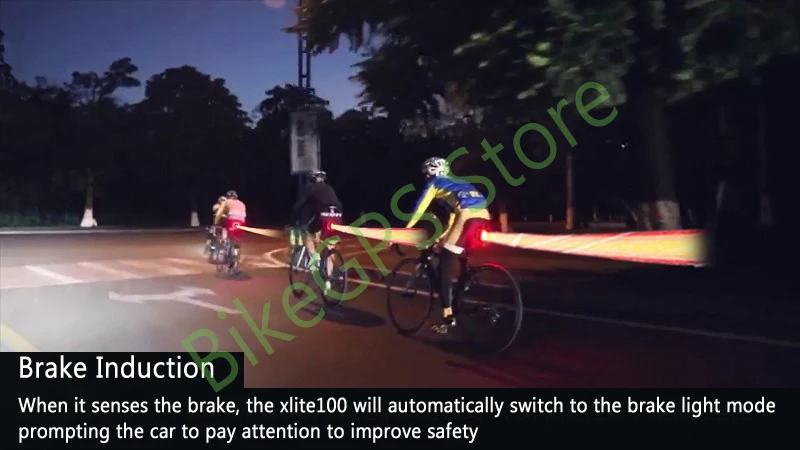 Flash Deal ENFITNIX Bicycle taillights Intelligent sensor Brake lights usb xlite100 Road bike MTB Rear taillights Number plate bracket 3