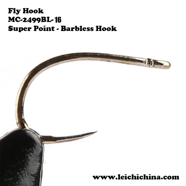 Set of 500 16 Fly Fishing Hooks Fly Tying Hook Super Point Barbless