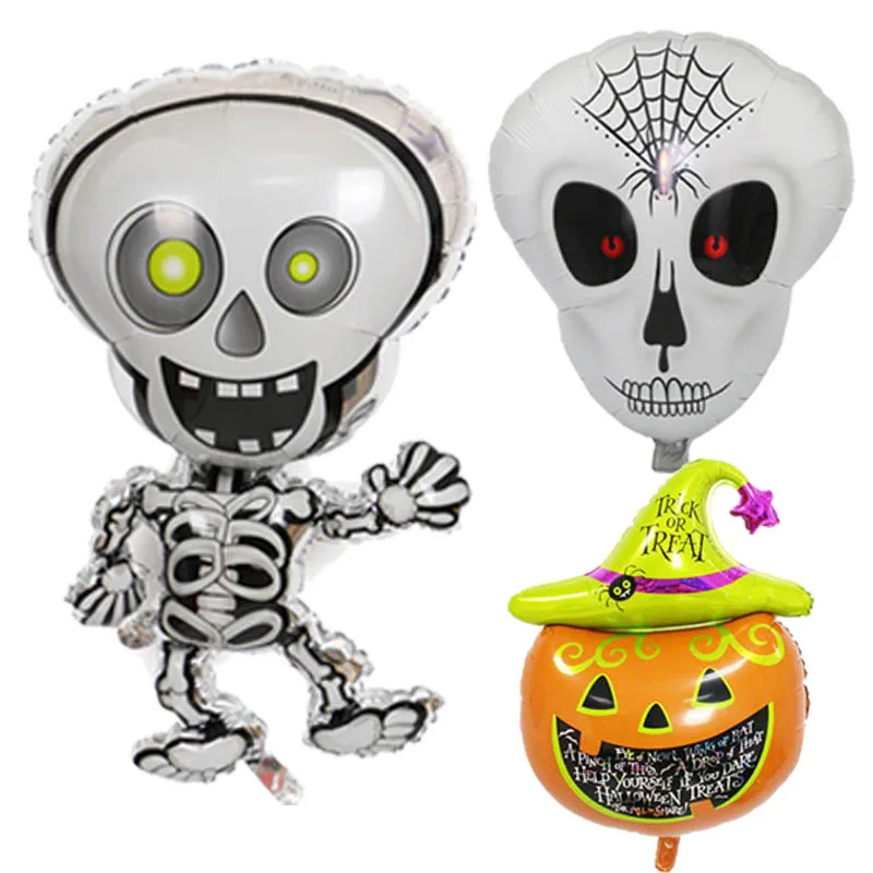 Halloween Dancing Skeletons Foil Balloons Skull Helium Balloon Globos