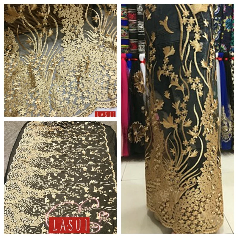 LASUI высококачественная ткань для вечернего платья с вышивкой | Дом и сад