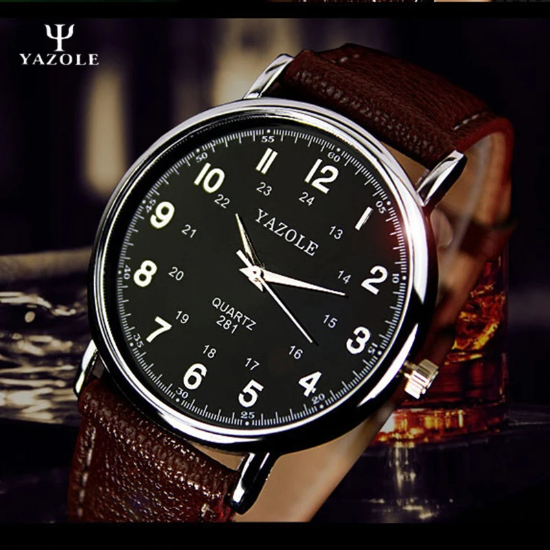 YAZOLE Mens Watches Top Brand Luxury Famous Quartz Watch Men 24 Hours