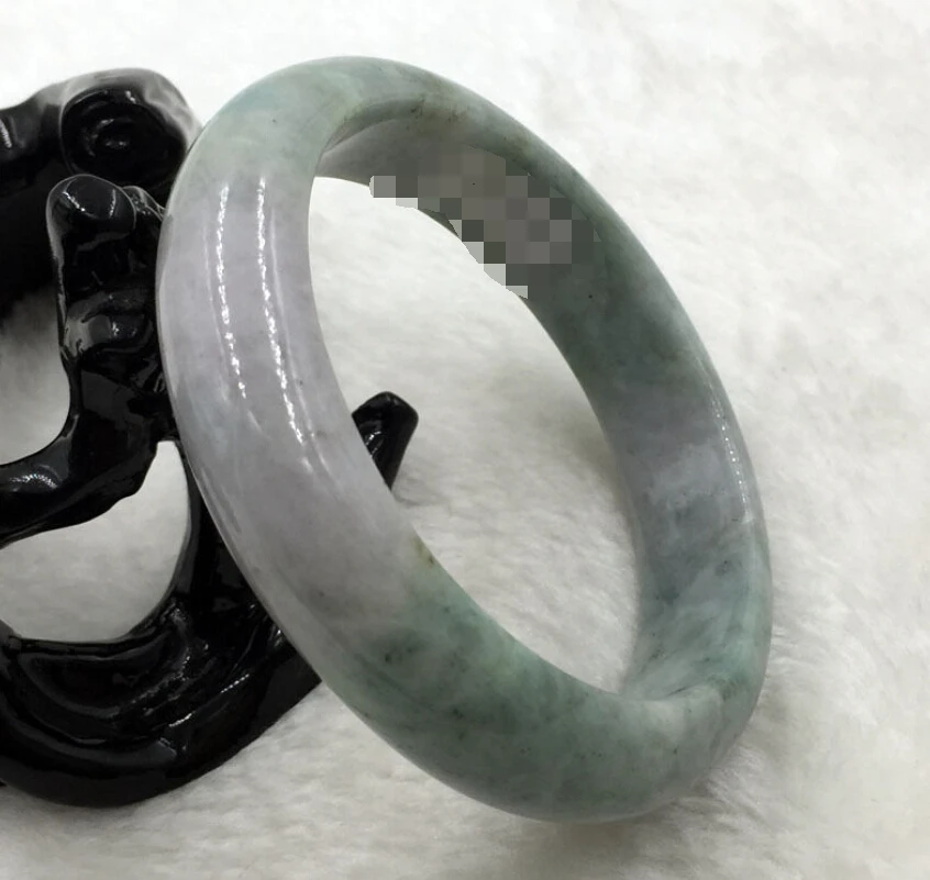 

0325 Natural Lavender Green Jadeite Jade Bangle Bracelet