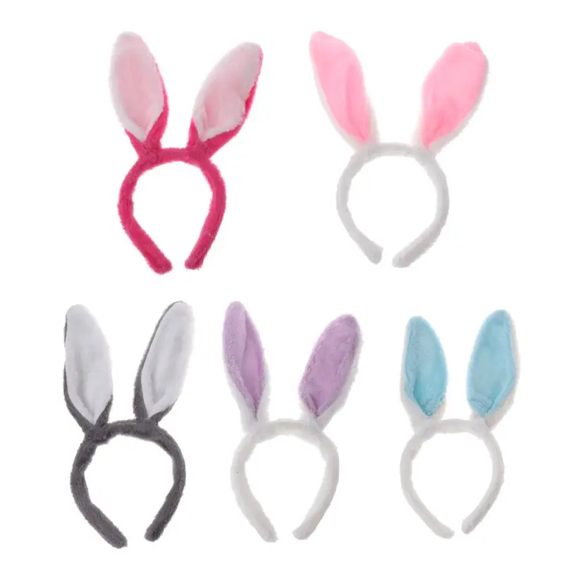 Мода для молодых девушек кроличьи уши Hairbands Дети кролик аксессуары для волос