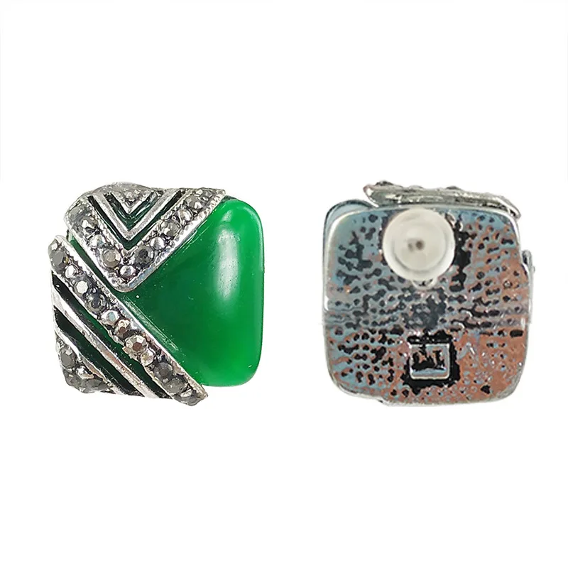 1 Pair  Fashion Classic Imitation jewel Earrings Natural Jade Earrings