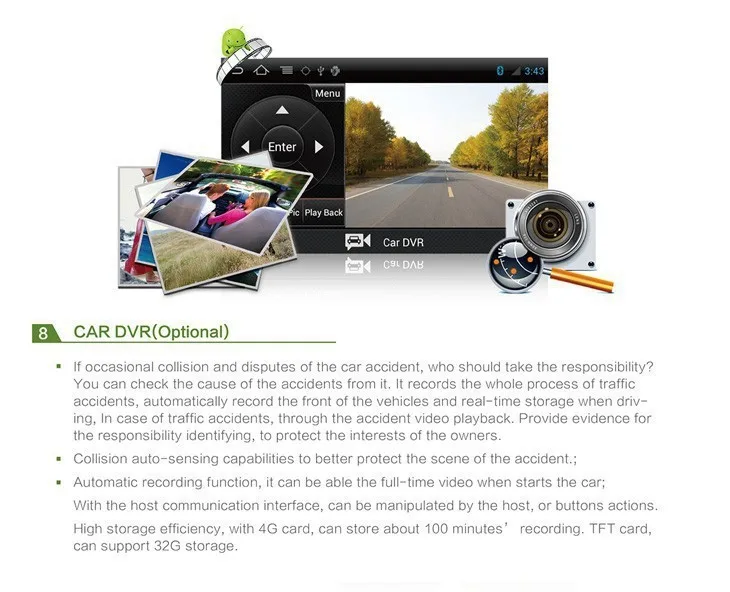 Car dvd GPS Navigation player 9