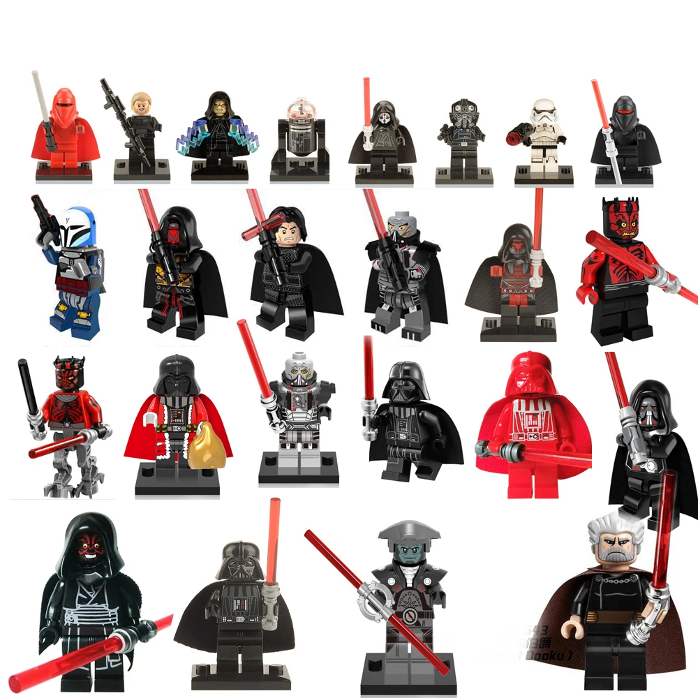 

Legoing Star Wars Building Blocks starwars leia Sith Lord Darth Vader Maul Revan Dooku Sidious bricks toys kits legoing figures