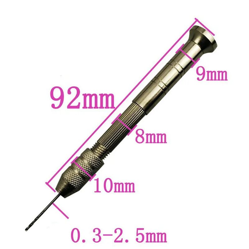 Настраиваемый прецизионный микро штыревой зажим, модель, ручная дрель, набор+ 20 шт микро спиральных сверл, набор для DIY ювелирных изделий, инструмент для резьбы