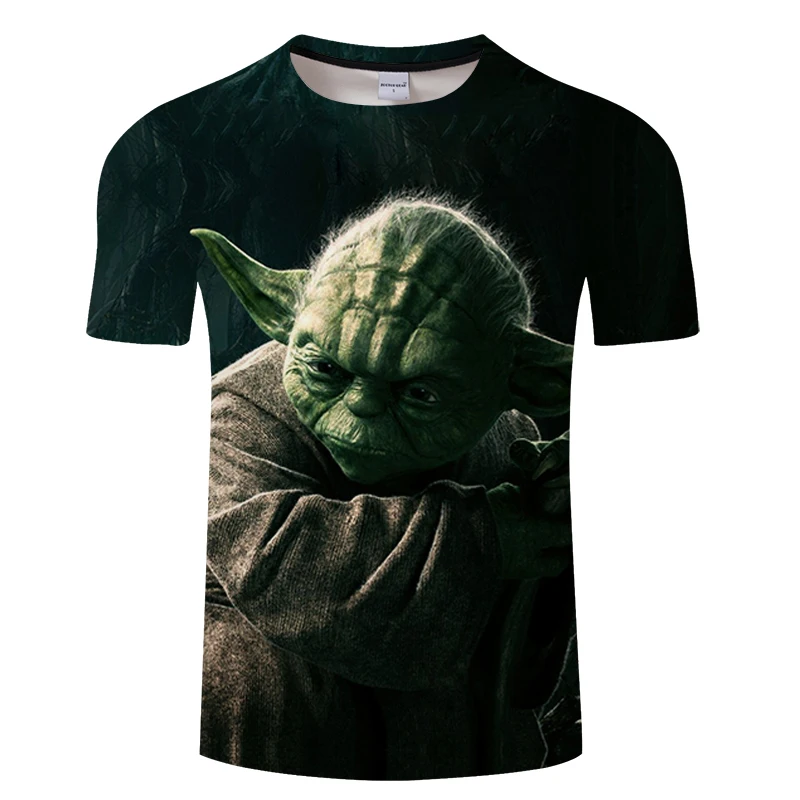 Новые футболки Harajuku Yoda/Darth Vader с принтом в стиле Звездные войны 3d футболка для