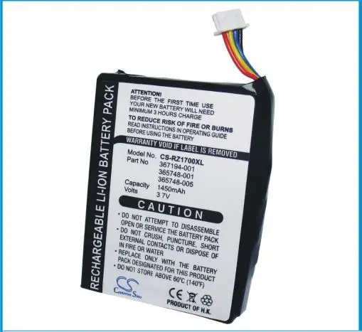 Cameron Sino 1450mAh PDA Карманный ПК аккумулятор для HP iPAQ RZ1700 RZ1710 RZ1715 RZ1717 (P/N 365748 001 367194 001)|pocket pc batteries|pda batteryipaq battery |