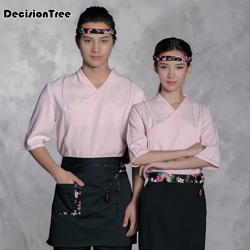 2019 summer japanese restaurant uniforms woman bakery waitress uniform