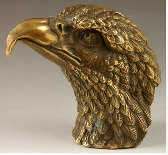 

Collection Chinese Decorative arts and crafts brass eagle head statue