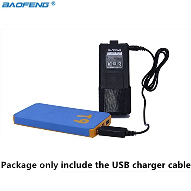 

Baofeng 2.5mm USB Charger Cable with indicator light for Walkie Talkie BaoFeng UV-5R Li-ion Battery Charger