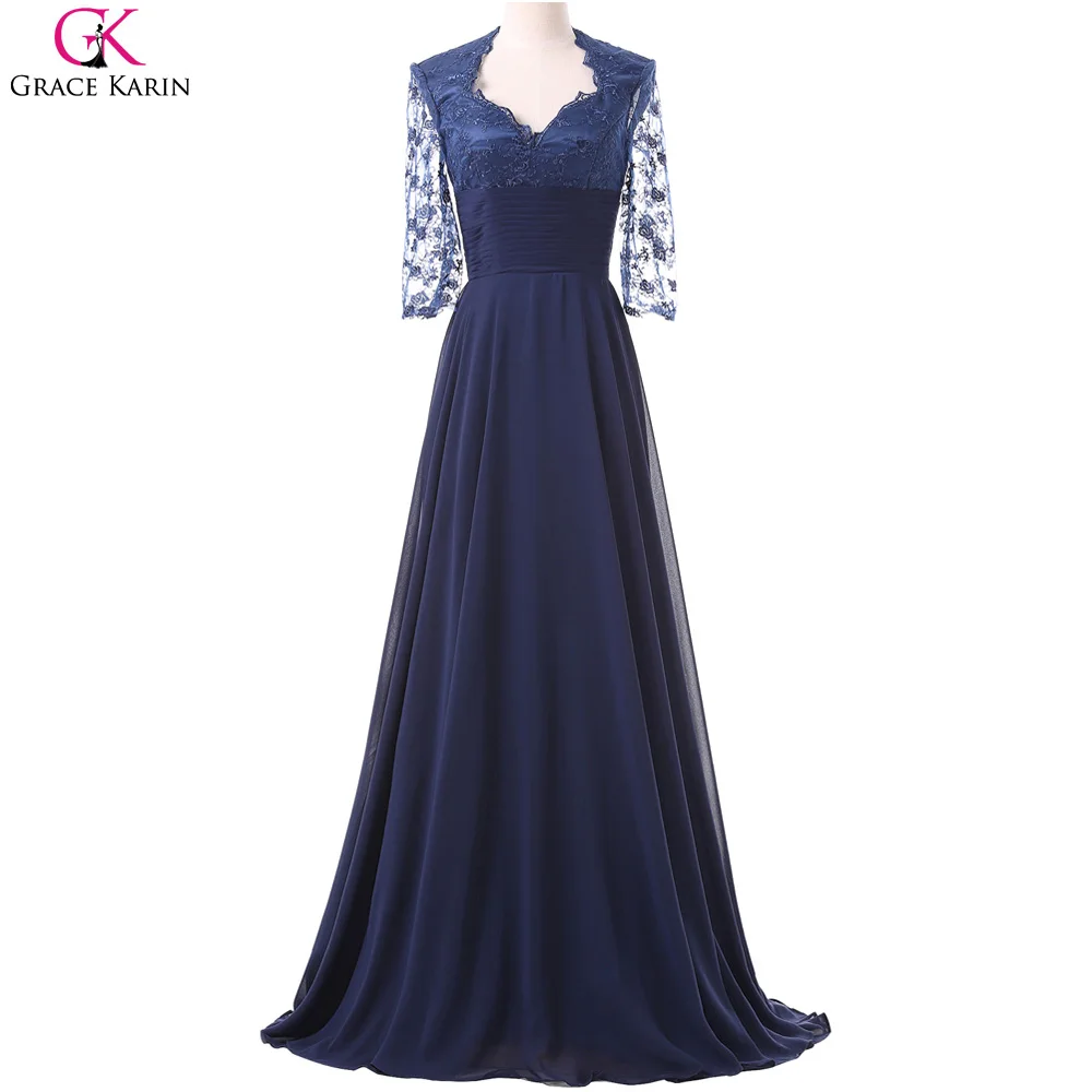 Popular Navy Blue Mother of The Bride Dresses-Buy Cheap Navy Blue ...