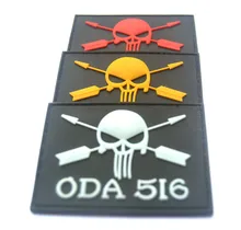 ODA Pirate Skull Punisher Army Morale 3D PVC Badge Swat Patch Rubber Military Tactical Patch Military Armband Tactical Patches ODA Pirate Skull Punisher Army Morale 3D PVC Badge Swat Patch Rubber Military Tactical Patch Military Armband Tactical Patches