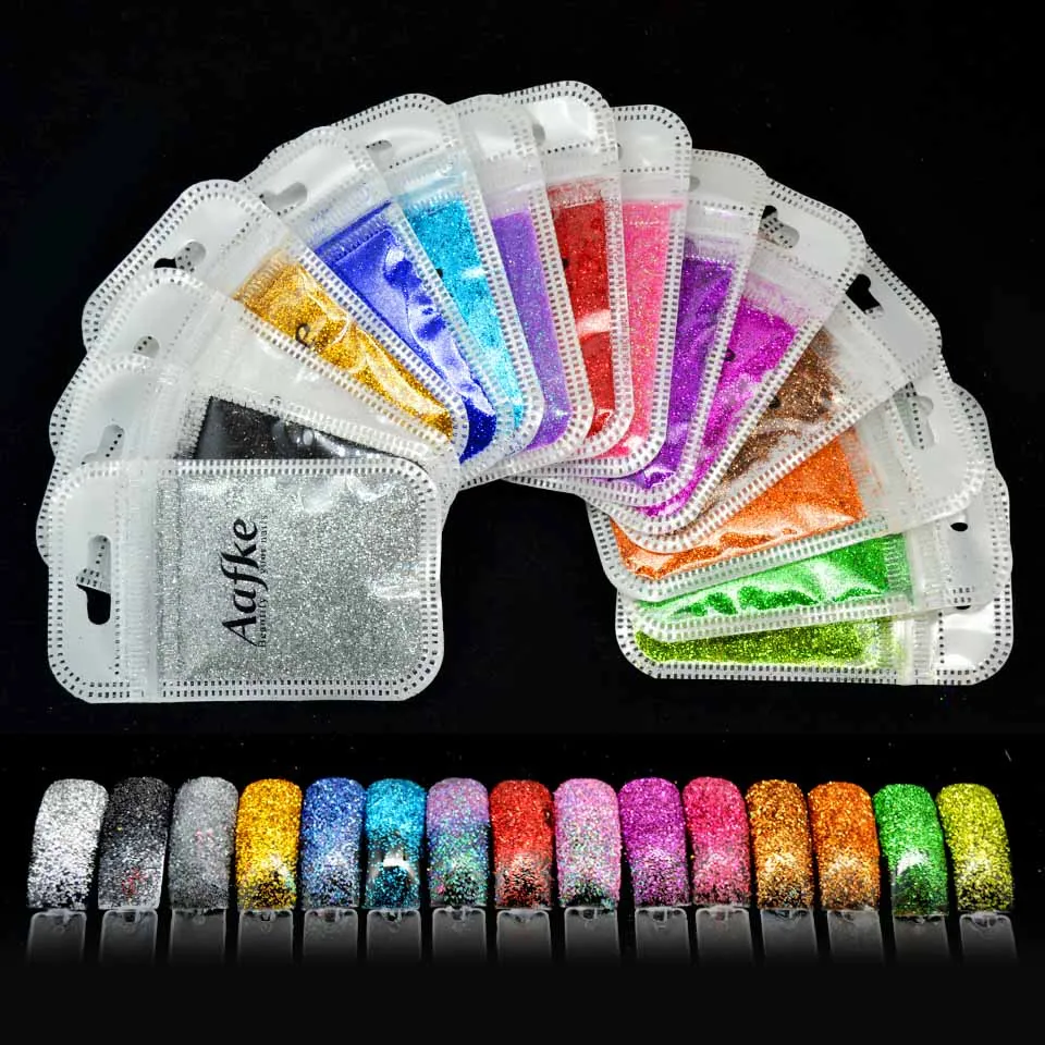 5g Shine Nail Art Glitters Powder Metalic Glitter Powder for Nails