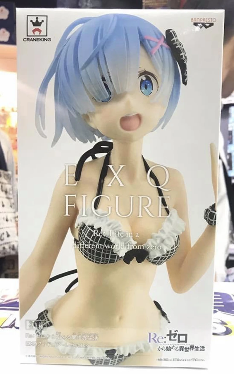

WSTXBD BANPRESTO Original RE ZERO EXQ FIGURE REM VOL2 PVC Figure Toys Figurals Dolls