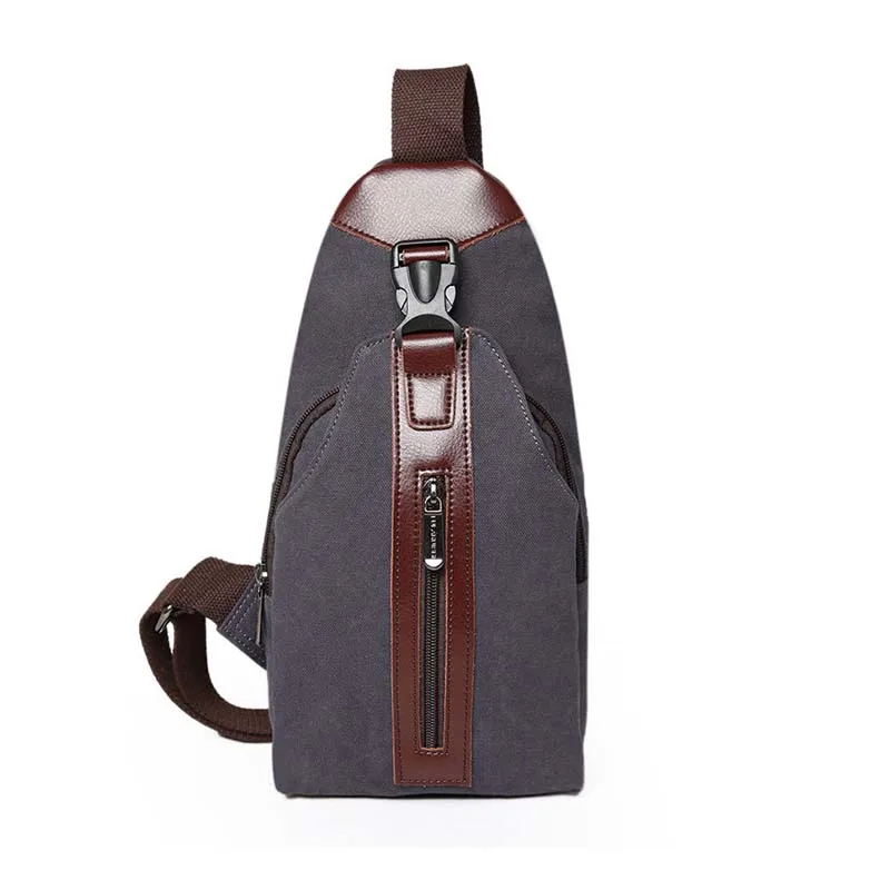 

Multifunction Crossbody Bags Men USB Charging Chest Pack Short Trip Messengers Chest Bag Water Repellent Shoulder Bag Male