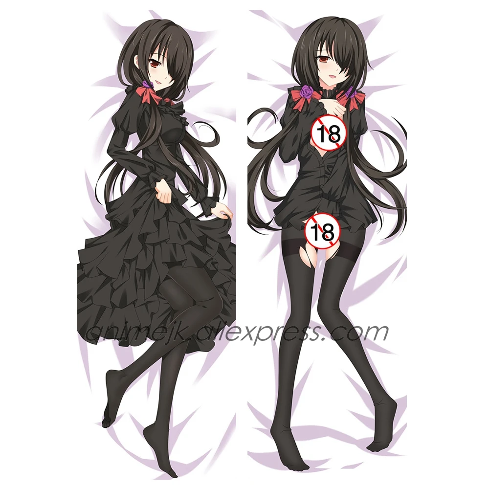 Аниме JK DATE A LIVE Tokisaki Kurumi кошмар Сексуальная подушка для тела Dakimakura Чехол с