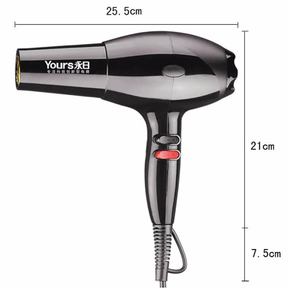 Yours Hair Dryer Travel Household 2000w Blow Dryer Powerful Lightweight Fast Dry Low Noisein